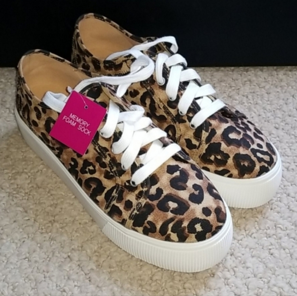 Animal Print Lift Sneakers